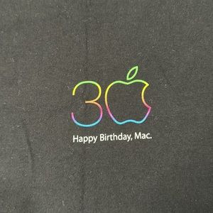 Apple Happy Birthday Mac 30 year anniversary shirt 3x
